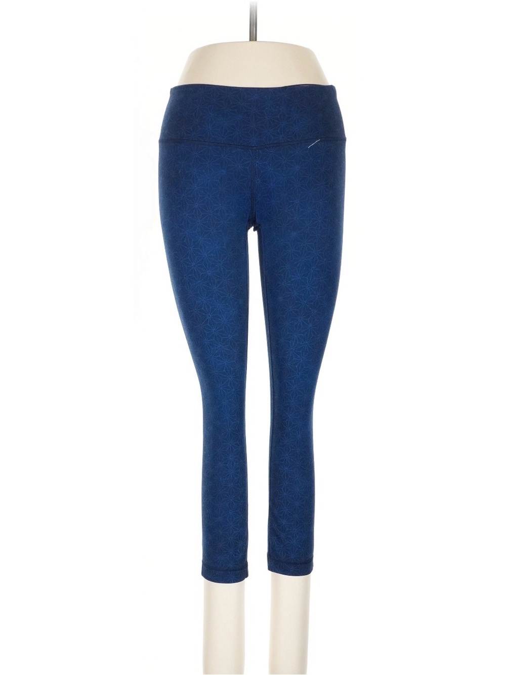 lululemon athletica Deep Navy Patterned Capri Leggings Size 4 in EUC